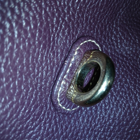 Dooney And Bourke Elegant Purple Leather Hobo Bag - Picture 4 of 16